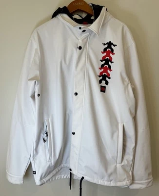 Chaqueta de snowboard 686 impermeable Coaches blanca 10K XL para hombre Foto 1 de 4