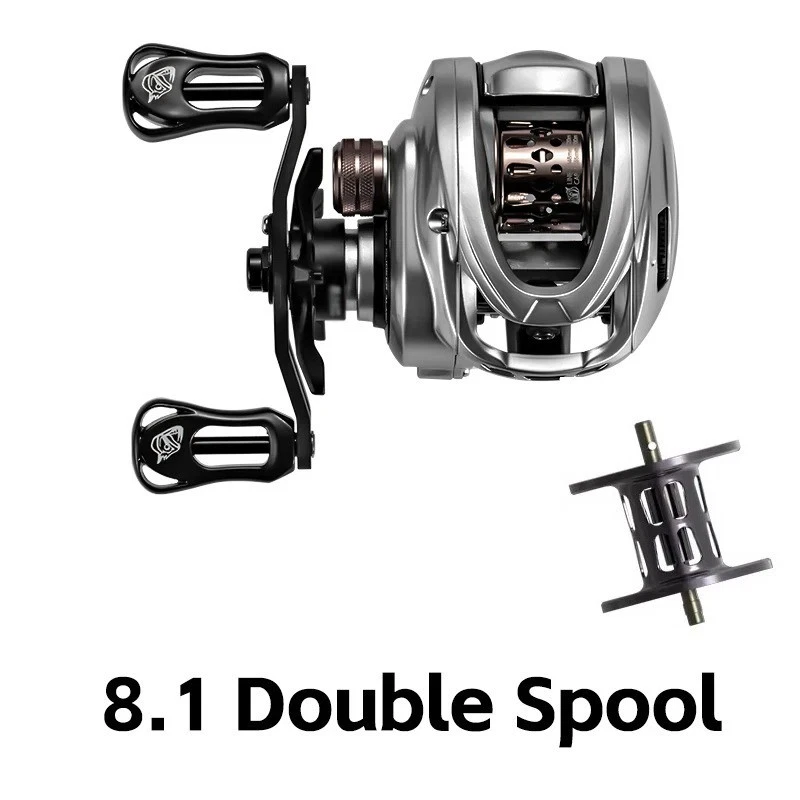 HICC50 Pro Baitcasting Reel 10+1BB Ultralight 7.1:1 8.1:1 BFS Fishing Reel - Image 1 of 4