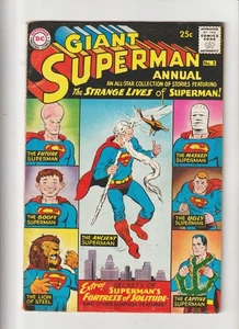 Superman Giant Annual #3 1963 DC COMIC STRANGE LIVES, + 202 BIZARRO GIANT - Picture 1 of 3