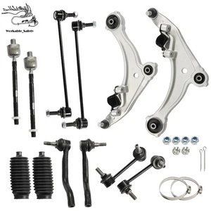 Fit For Nissan Maxima 09-2014 Lower Control Arm Tierod Front Rear Sway Bar Link - Picture 1 of 12