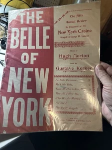 11x14 1897 Rivista Spartiti da LA BELLA DI NEW YORK 'My Little Baby' - Foto 1 di 2