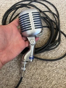 Antiguo micrófono dinámico unidireccional 55S Unidyne de colección con cable - sin probar - Imagen 1 de 9