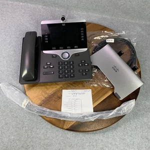 Videoteléfono IP Cisco 8865 CP-8865-K9 cámara con pantalla a color PoE Gigabit negro gris - Imagen 1 de 24