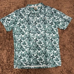 PUMA Men’s Green Hawaiian Floral Print “Hoakalei Country Club” Polo - Size: LRG - Picture 1 of 14