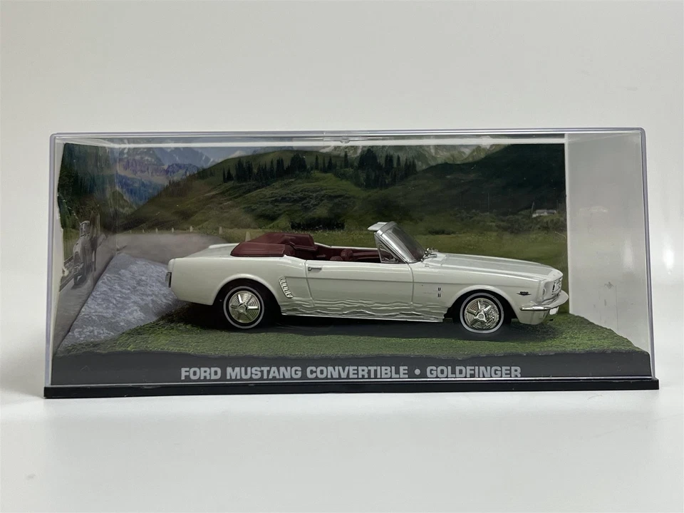 James Bond 007 Goldfinger Ford Mustang Convertible White 1:43 Eaglemoss GF1 - Image 1 of 4