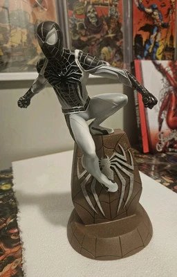 Marvel Gallery Exclusive SDCC 2020 Negative Suit Spider-Man 10” PVC Statue W BOX - Image 1 of 4