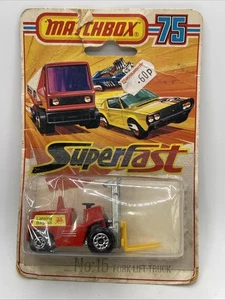 MATCHBOX MB 15 FORK LIFT LANSING BAGNALL  - Rarer Carded Version Unopened - Picture 1 of 3