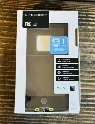 Funda Impermeable LifeProof Free Series para iPhone XS - Negra y Verde Neón Foto 1 de 2