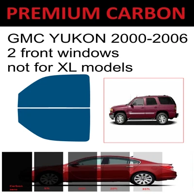 Tinte de ventana de carbono premium para GMC YUKON 2000-2006 tinte precortado 2f Foto 1 de 4