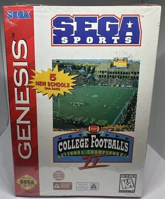 College Football's National Championship II for Sega Genesis System NEW SEALED - Image 1 of 4