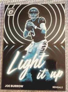  2022 JOE BURROW Panini Donruss Optic Light It Up Insert / Parallel Bengals #LU5 - Picture 1 of 4