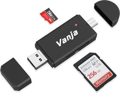 Vanja SD Card Reader, SD/TF Kartenleser und USB Type C Micro USB OTG Adapter - Bild 1 von 4