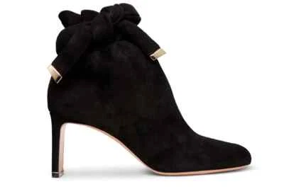NICHOLAS KIRKWOOD Black Suede Paperbag Ankle Boots - Image 1 of 4