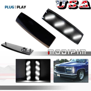 Luces marcadoras laterales de esquina delantera blancas lentes ahumadas para GMC Yukon Suburban 1992-93 - Imagen 1 de 12