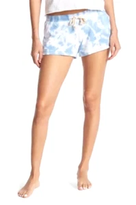 Pantalones Cortos Theo & Spence Tie Dye Azul Claro Rosa Terry Francés Cintura Suave Medianos M - Imagen 1 de 4