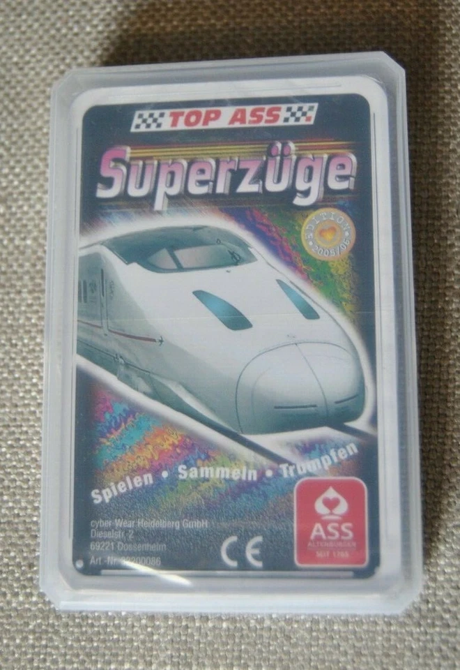 Quartett Eisenbahn Kartenspiel Superzüge - Bild 1 von 1