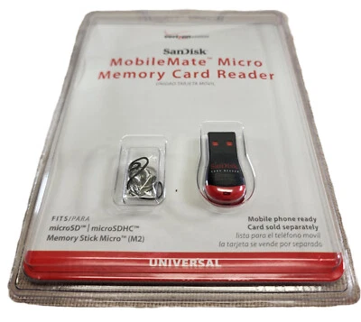 NEW Verizon Universal SanDisk Mobile Mate Micro Memory Card Reader 619659038779 - Image 1 of 4