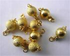20pcs gold plated copper clasps 8mm AAA##QF578  