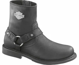 Botas Harley Davidson Scout para Hombre Cuero Negro Talla 13 D95262 - Imagen 1 de 8