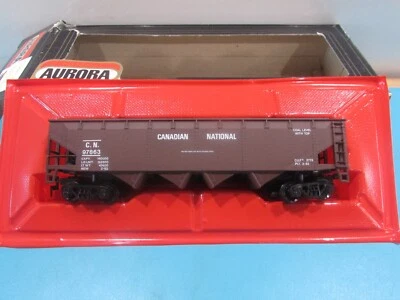 HO Scale Aurora (6) 4Bay Hopper Cars  Canadian National Lot#1800 - Image 1 of 4
