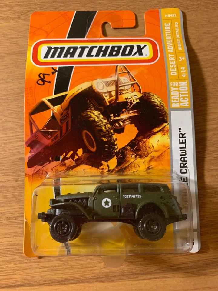 Vintage 2009 Matchbox #78 Jungle Crawler™ MATTE MILITARY GREEN / MINT Diecast - Image 1 of 2
