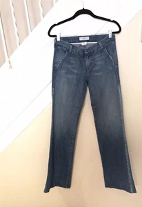 Women's Armani Exchange Jeans Blue Wide Leg Denim Size 6 - Picture 1 of 5