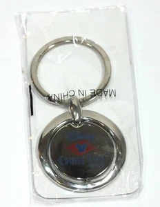 Disney Cruise Line Souvenir Keychain Key Chain Silver Metal Spinner Walt Disney - Picture 1 of 12