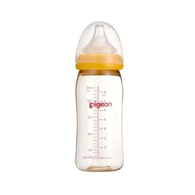 Pigeon Softouch Peristaltic Plus Wide Neck Bottle BPA & BPS Free PPSU 240ml - image 1 of 4