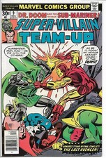 Super-Villain Team-Up #9 1st Doctor Doom vs. Iron Man Marvel 1976 FN/VF (a)