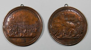 Par de Galvanos Uniface "Revolución Francesa" 1789-fechado por ANDRIEU (06821) - Imagen 1 de 12