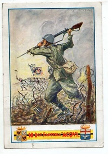 CARTOLINA 18° REGGIMENTO FANTERIA ACQUI VIAGGIATA 1937 FORMATO GRANDE - Picture 1 of 2