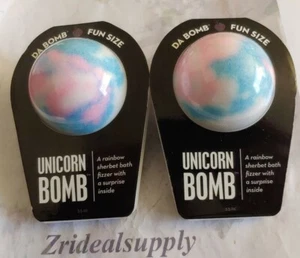 DA BOMB BATH FIZZER UNICORN BOMB A RAINBOW SHERBET 3.5 OZ PACK OF 2 - Picture 1 of 2