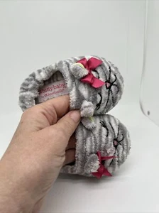 Bitty Baby House Slippers Shoes For toddler Girls Kitty Cat Plush Size 5-6 - Picture 1 of 11