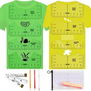 T-Shirt Alignment Ruler Guide Tool for Vinyl Placement Sublimation - Picture 1 of 7