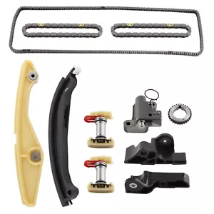 Engine Timing Chain Kit W/Tensioner fit For Ford F-150 Lincoln MKS MKZ MKX - Foto 1 di 12