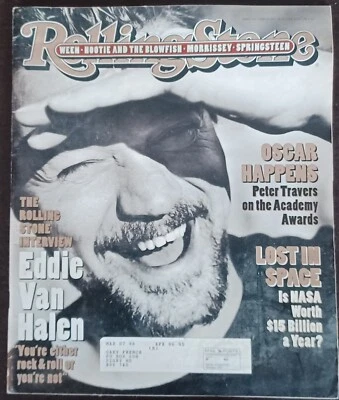 Viintage Rolling Stone Mag April/95 #705  "Eddie Van Halan" - Image 1 of 2