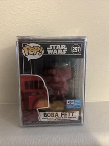 Funko Pop! Star Wars #297 Boba Fett Art Wondercon 2020 con pila dura - Imagen 1 de 4