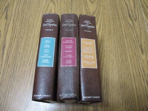 LOT OF THREE READERS DIGEST FAMILY TREASURY OF GREAT BIOGRAPHIES VOL 1 2 3 HC - Picture 1 of 10