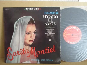 SARITA MONTIEL PECADO DE AMOR / 1962 LAMINATED FLIP BACK COVER - Picture 1 of 4