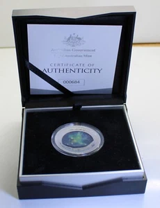 Neu im Karton 2016 Australien 1 Oz Silber Northern Sky Cygnus coloriert gewölbt 5 $ PP - Bild 1 von 10