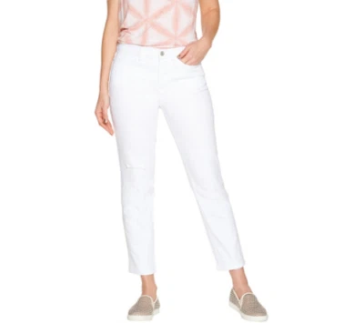 Studio Denim & Co Classic Denim Ankle Jeans-White-Petite 8-A304477-NEW - Image 1 of 2