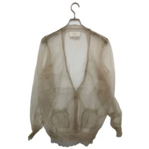 Maison Margiela Sheer cardigan Beige Men Size M used good free ship from JAPAN - Picture 1 of 5