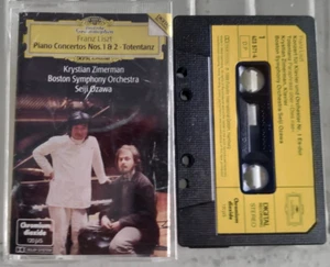 Liszt - Piano Concertos Nos 1&2 Zimerman Ozawa W.Germany DG Cassette Paper Label - Picture 1 of 2
