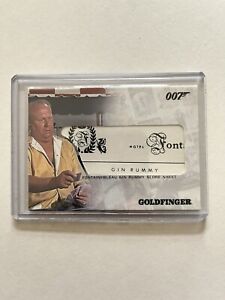 James Bond The Complete Relic Card RC10 Fontainebleau Gin Rummy