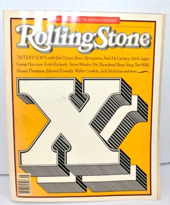 Rolling Stone Magazine Twentieth 20th Anniversary Issue 512 Nov 5-Dec 10 1987 - Image 1 of 4