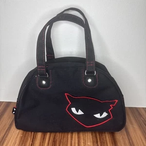 RARA borsa a mano vintage 2004 EMILY THE STRANGE gatti nera rossa - Foto 1 di 22