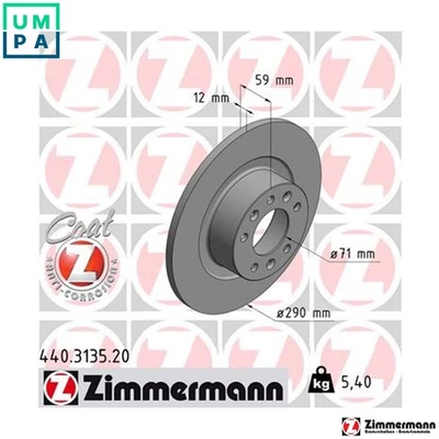 2x BRAKE DISC 440.3135.20 FOR PEUGEOT 508/SW BHZ 1.6L AHW 2.0L 4cyl 508 I - Image 1 of 4