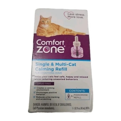Comfort Zone Calming Diffuser Refills, single & Multi-Cat Soothing Sealed - Image 1 of 2