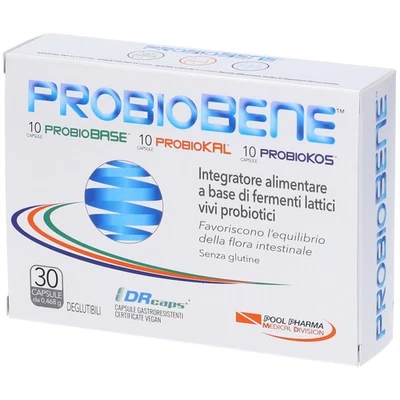 POOL PHARMA SRL Probiobene Probiotici Pool Pharma 30 Capsule