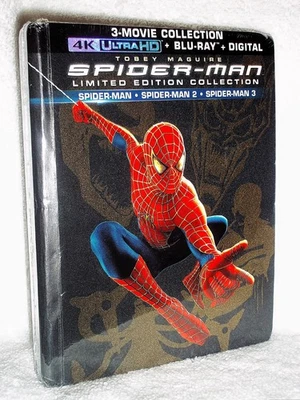 Spider-man LIMITED Edition 3-Film Collection (4K/Blu-ray, 2017 7-Disc) superhero - Image 1 of 4
